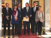 El rector recibe al ex presidente Rodrguez Zapatero en el Rectorado