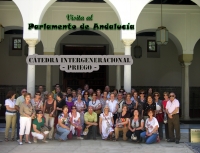 Alumnos de la Ctedra Intergeneracional de Priego visitan el Parlamento andaluz