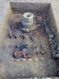 Las excavaciones en el pantano de Sierra Boyera destapan uno de los molinos de poca ibrica ms antiguos de la provincia