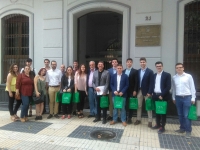 Integrantes del Laboratorio Jurídico sobre Desahucios ante la Oficina del Defensor del Pueblo Andaluz el pasado mes de mayo 