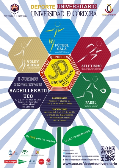 La UCO organizará los I Juegos Deportivos Bachillerato-UCO del 8 al 10 de mayo