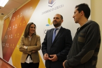 Mara Jos Polo, Enrique Quesada y Javier Herrero