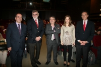 De izq. a dcha. Francisco Triguero, Jose Manuel Roldán,Juan José Moreno, Sol Calzado y Jose Carlos Gómez