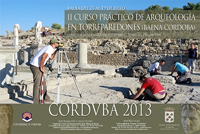 Cartel anunciador del curso de Arqueologa