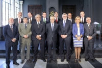 El presidente Griñan con los rectores de las universidades públicas andaluzas