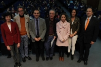 Autoridades en la presentacin de OrientaUCO en el Conservatorio Superior de Msica Rafael Orozco