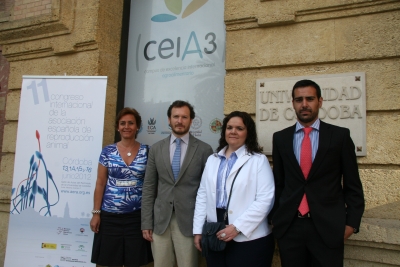 En la foto, los profesores de la Universidad de Crdoba Carlos Prez Marn y Estrella Agera y los investigadores Guillermo Vizuete y Laura Molina. 