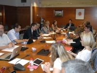 Un momento de la reunión del consejo rector de la RED, presidida por el rector José Carlos Gómez Villamandos