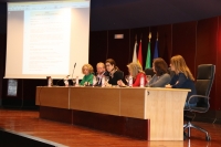 Intervención de la gerente de la Universidad de Córdoba, Luisa M. Rancaño, en la jornada informativa a proveedores