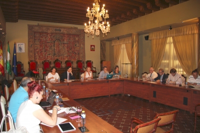 Imagen general del Pleno del Consejo Social celebrado en el Saln de Columnas