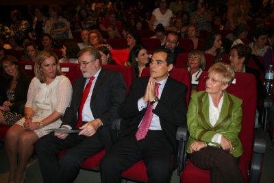 De izquierda a derecha,  M Jess Serrano, Jos Manuel Roldn, Jos Antonio Nieto y Elenba Vboras