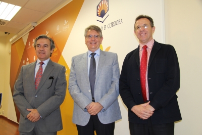De izquierda a derecha, Alfonso Garca-Ferrer, Lorenzo Salas y Eulalio Fernndez, antes de la rueda de prensa