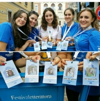 Las alumnas de la UCO que han participado en el Fesitval Letteratura de Mantua
