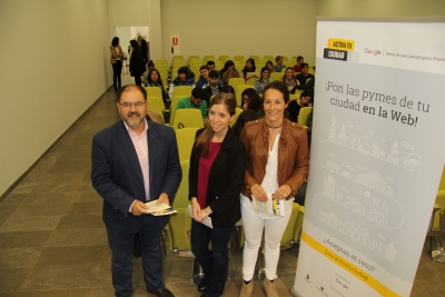 Librado Carrasco, Isabel Gracia y Maribel Rodrguez Zapatero en la presentacin de 'Activa tu Ciudad'
