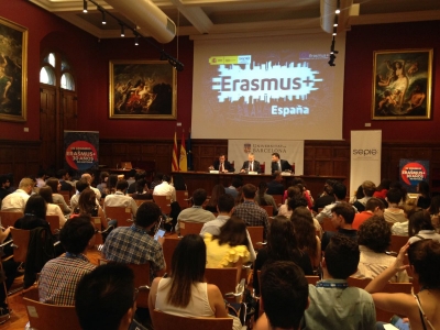 Un momento de la celebracin del celebracin del 30 Aniversario del Programa Erasmus en el ao 2017