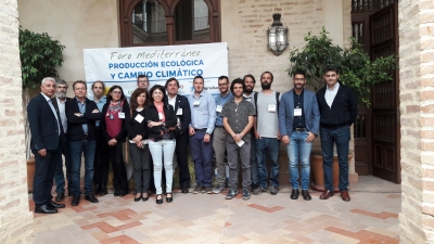 Foto de familia de los participantes del Foro Mediterráneo sobre Producción Ecológica y Cambio Climático