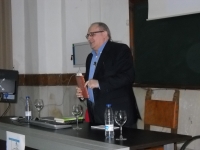 Toms Valladolid durante su conferencia