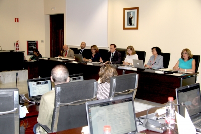 Vista general de la Sala de Consejo de Gobierno durante la sesin ordinaria de hoy