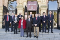 Imagen institucional de la visita del presidente del Parlamento Andaluz, Manuel Gracia, a la Universidad de Crdoba.