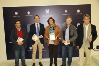 De izquierda a derecha, Juan José Lanz, Blas Sánchez, Carmen Balbuena, Jacquez Ancet y Juan Pastor en la presentación de las jornadas. 
