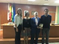 De izqda. a dcha., Rosa Gallardo, Mª Carmen Liñán, José Ignacio Cubero y Javier Ortega