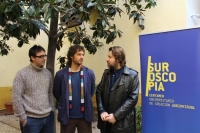 De izquierda a derecha, Pablo Garca Casado, Pablo Rabasco y Albert Serra