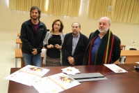 De izquierda a derecha, Pablo Rabasco, María Rosal, Enrique Gálvez y Bernd Dietz en la presentación del seminario