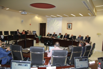 Vista general de la sala de Consejo de Gobierno durante la sesin ordinaria celebrada hoy.