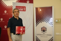 Melchor Guzmán durante la presentación del premio