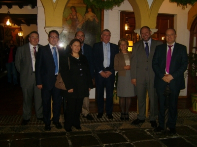 La delegacin de Coventry con dirigentes de la Junta, UCO y Rabanales 21