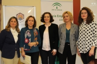 De izquierda a derecha: Beatriz Cados, María Rosal Nadales, Cristina García Comas, Montserrat de los Reyes y Lorena Ramos