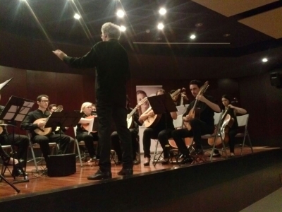 La orquesta Plectro durante su concierto en el Rectorado