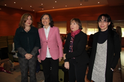 De izquierda a derecha, Rosario Mrida, Rosa Aguilar, Mercedes Osuna y Antonia Ramrez  