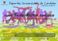 Cartel anunciador de la XXXIV edición del Trofeo Rector
