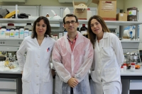 Mara Isabel Lpez, Francisco Jos Romero y Dolores Esquivel, del Instituto de Qumica Fina y Nanotecnologa 