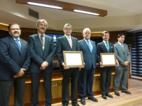 De izquierda a derecha: Librado Carrasco, Toms Cano, R. Santisteban, Antonio Marn, Rafael Jordano y Toms Martnez