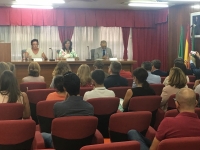 Momento de la ponencia de la magistrada de la Sala de lo Social del TSJA, Ana María Orellana Cano