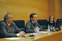 De izq a dcha Juan Manuel Moreno Calderón, Eulalio Fernández y Maria Dolores Muñoz