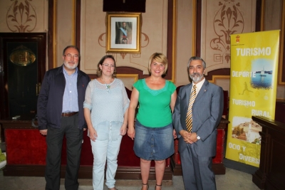 De izq. a dcha. Jose Maria Fernndez, Evangelina Rodero, Aurora Rubio y Miguel Moreno