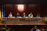 De izquierda a derecha, Octavio Salazar, Luis García Montero, Manuel Torres y Benjamín Prado