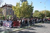 Manifestacin de estudiantes contra el Espacio Europeo de Educacin Superior