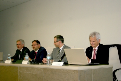 De izquierda a derecha, Jos Mara Lovera, Librado Carrasco, Manuel Izquierdo y Javier Lpez.