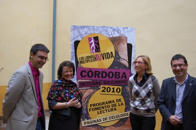 De izquierda a derecha, Pablo García, Rafaela Valenzuela, Carmen Blanco y Joaquín Dobladez