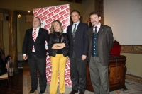 De izquierda a derecha, Francisco Luis Córdoba, Magdalena Entrenas, José Carlos Gómez Vllamandos y Juan Carandell 