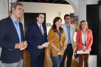 De izquierda a derecha, Pablo García, Rafael Bonilla, Mª del Mar Téllez, José Mª Gala y Rosario Mérida.