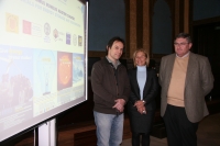 De izquierda a derecha, Christian Masquelier, Carmen Galn y Jos Luis Tirado