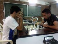 Un momento de la competicin de ajedrez