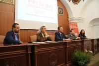 De izquierda a derecha, Iván Aguilera, Fernando Beltrán, Eulalio Fernández, Juan de Dios Torralbo y Maribel Rodríguez Zapatero