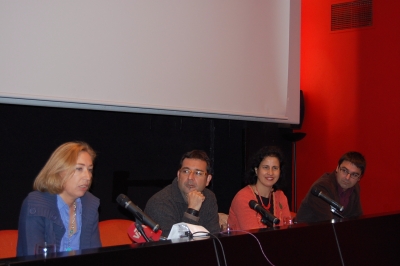 De izquierda a derecha, Carmen Blanco, Joaquín Dobladez, May Silva y Pablo García Casado